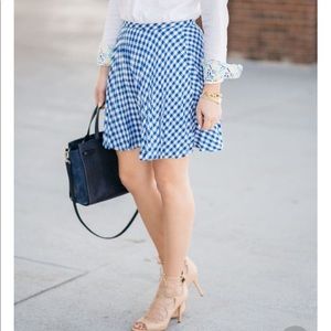 JCrew gingham skirt
